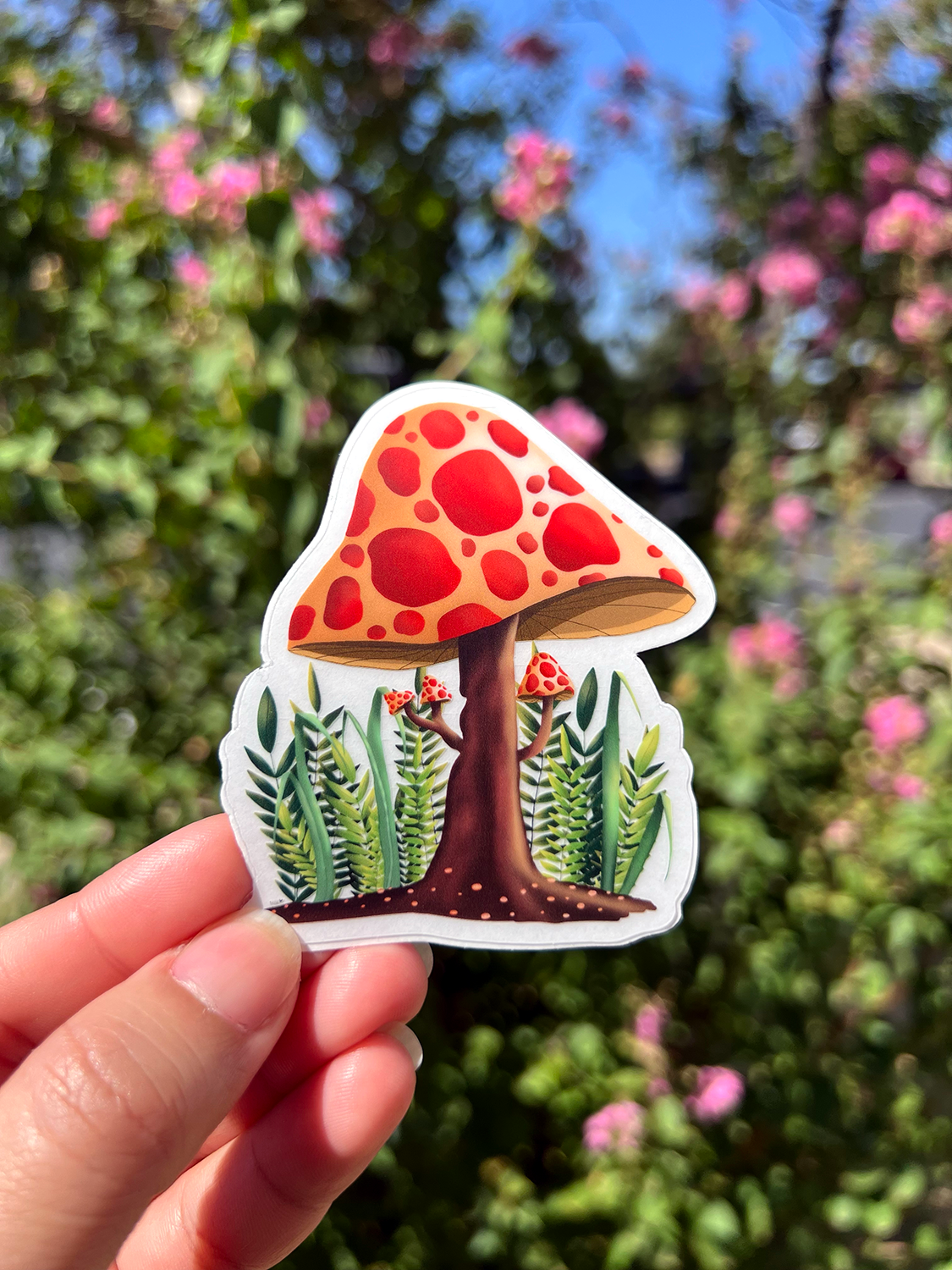 Mushroom vinyl Stickers ⎪Nature and Science stickers⎪Fall - Autumn stickers⎪Cozy fall mushroom sticker