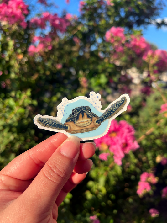 Tortuga Carey Clear Sticker