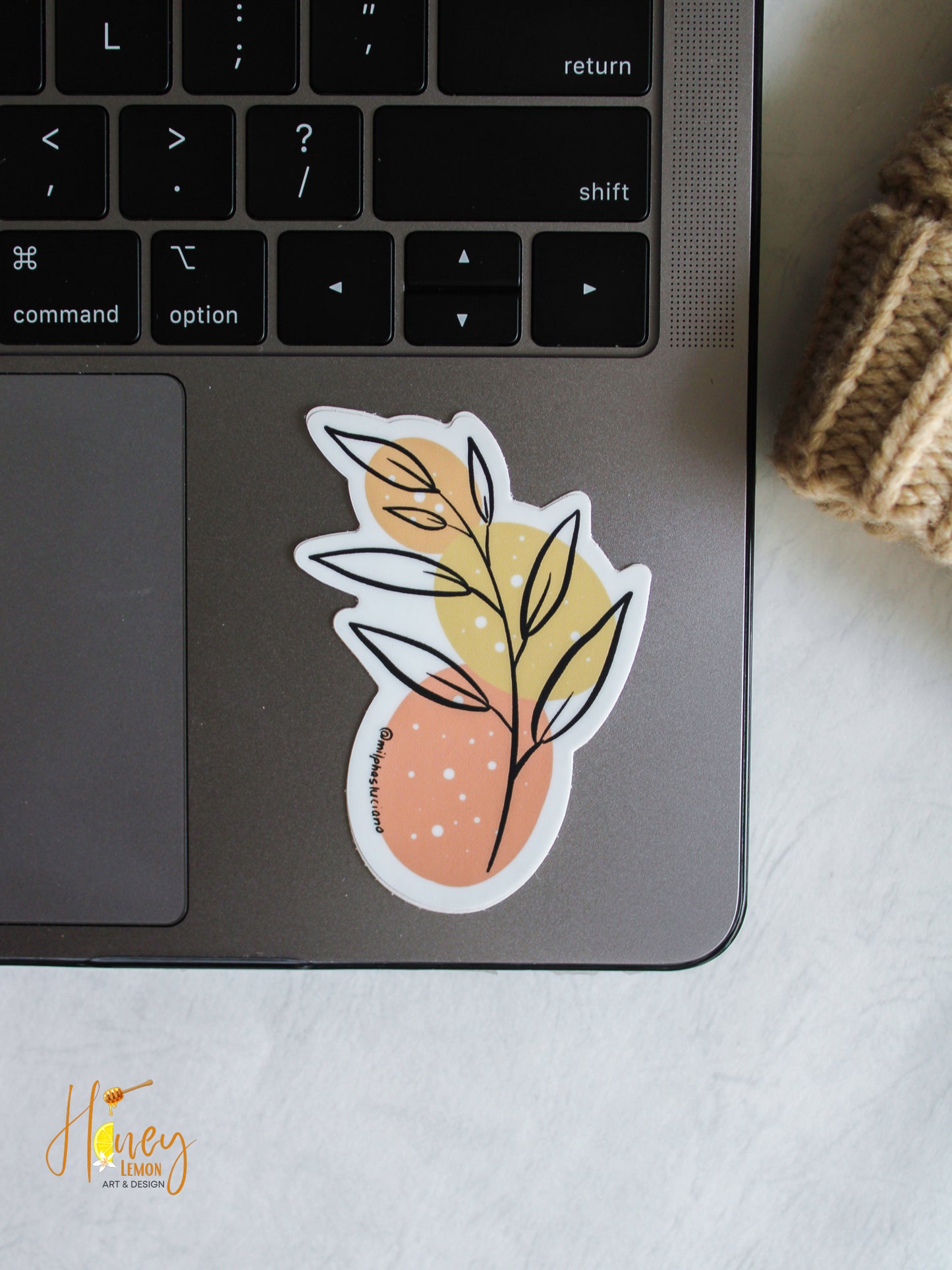 Yellow Tones Botanical Sticker