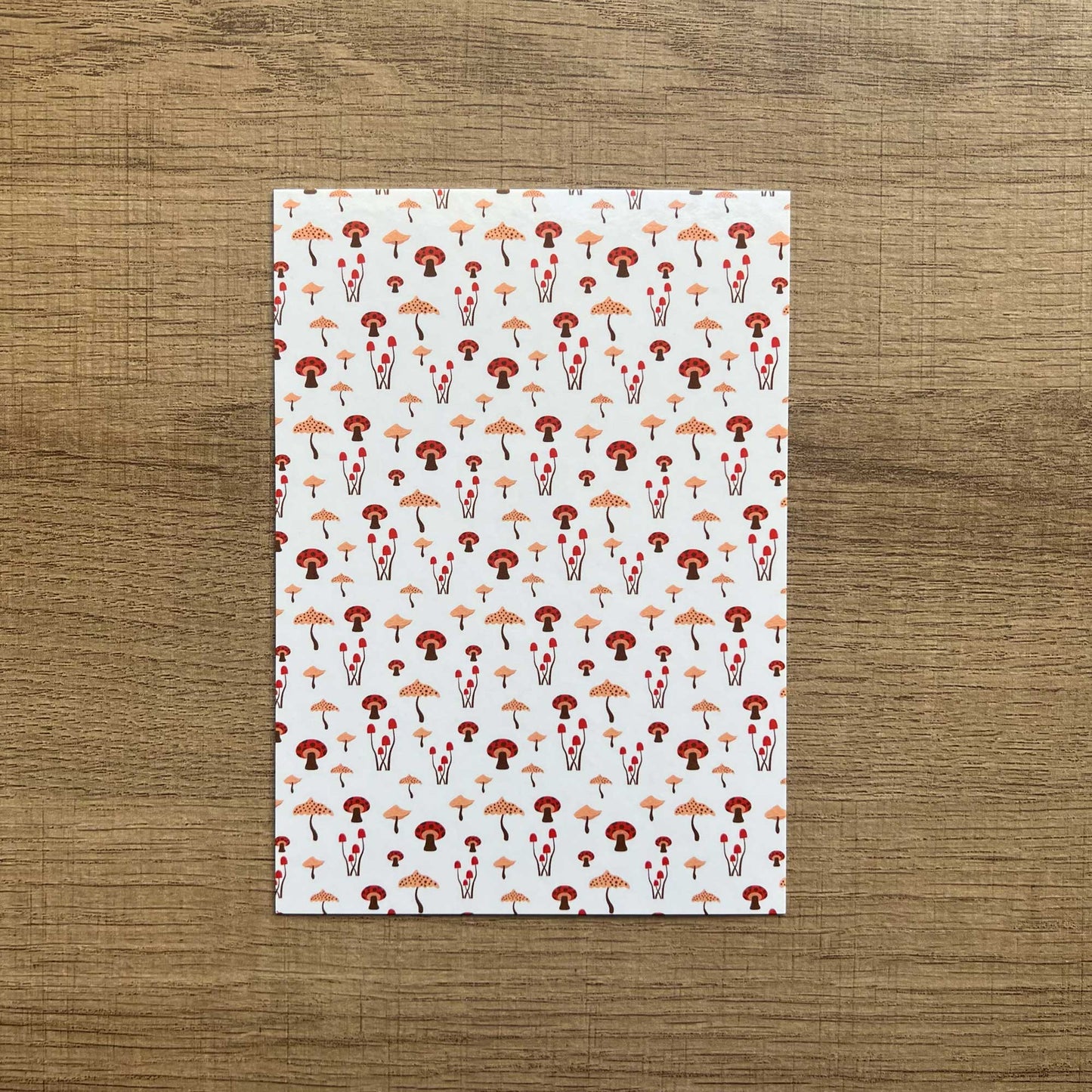Mushroom Pattern Postcard and Stickers⎪Science⎪Nature Postcards⎪Fungi Art