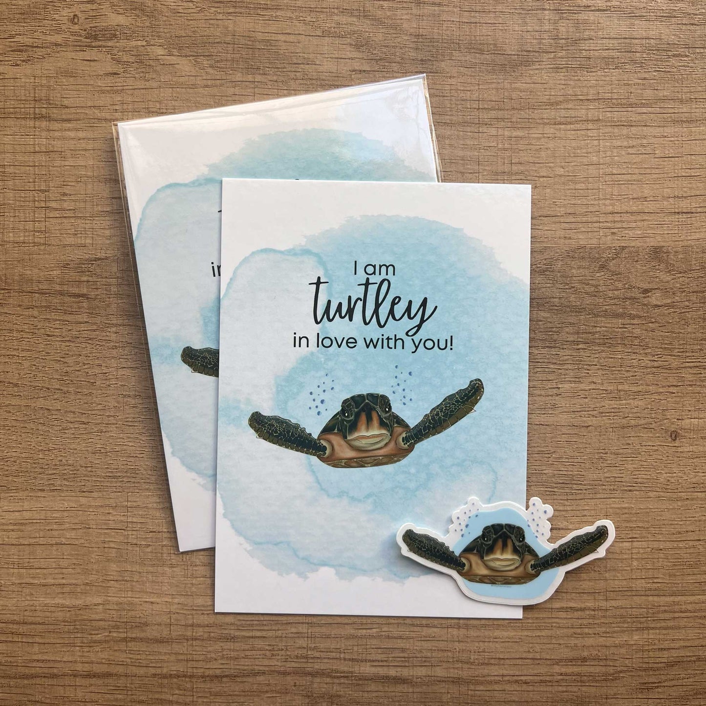 I AM TURTLEY IN LOVE WITH YOU POSTCARD