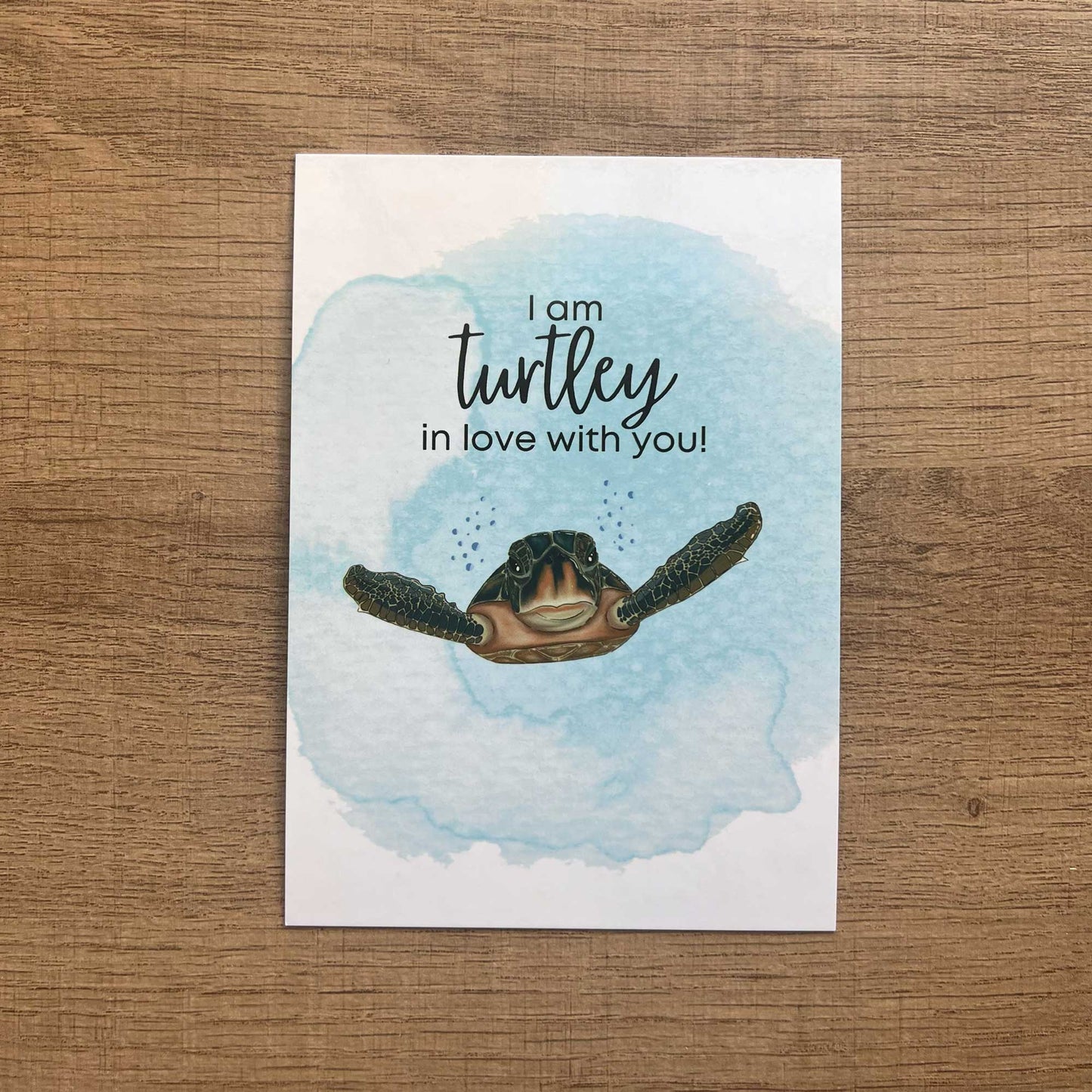 I AM TURTLEY IN LOVE WITH YOU POSTCARD