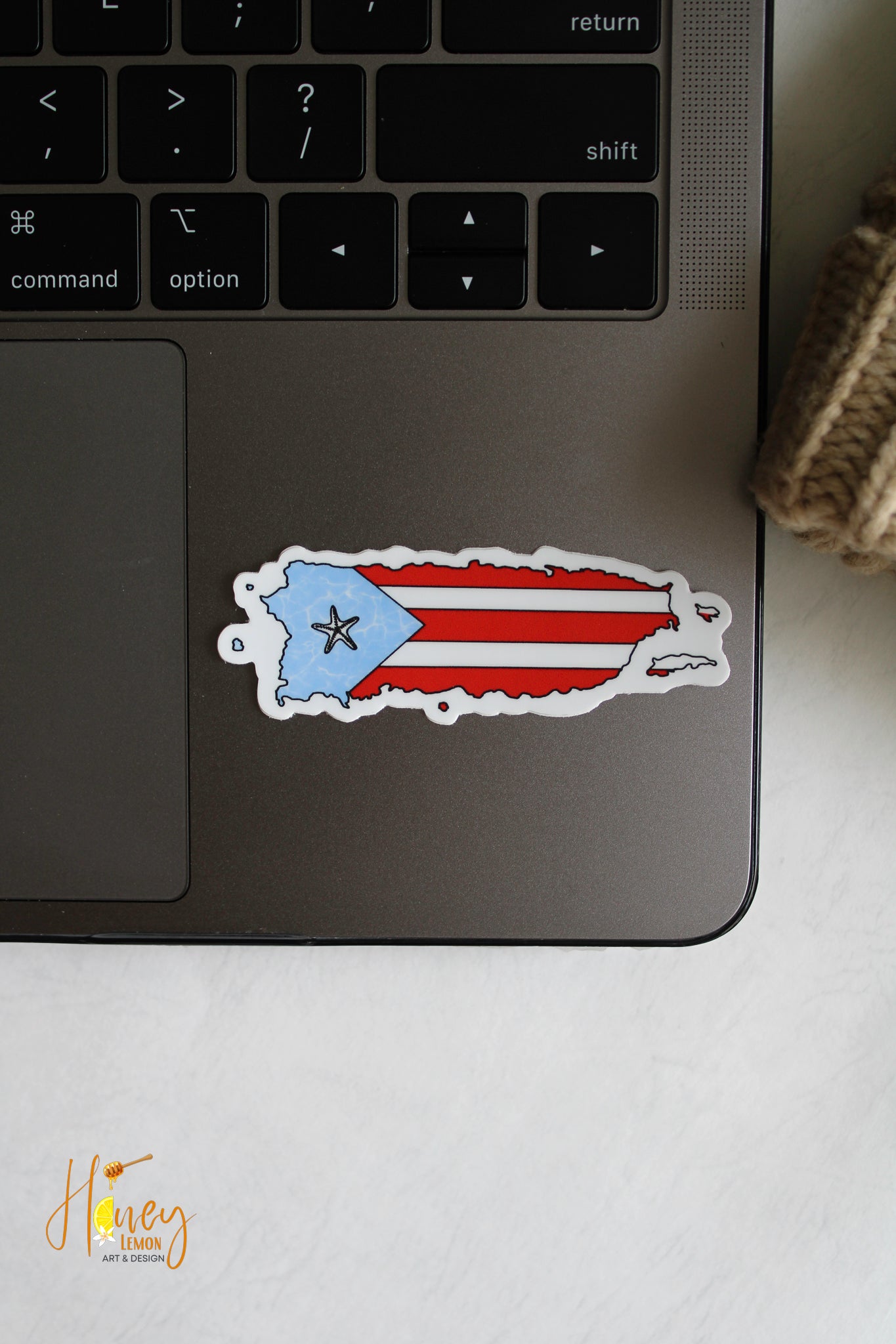 Puerto Rico Map with color flag sticker⎪Bandera de Puerto Rico Sticker⎪Boricua Stickers