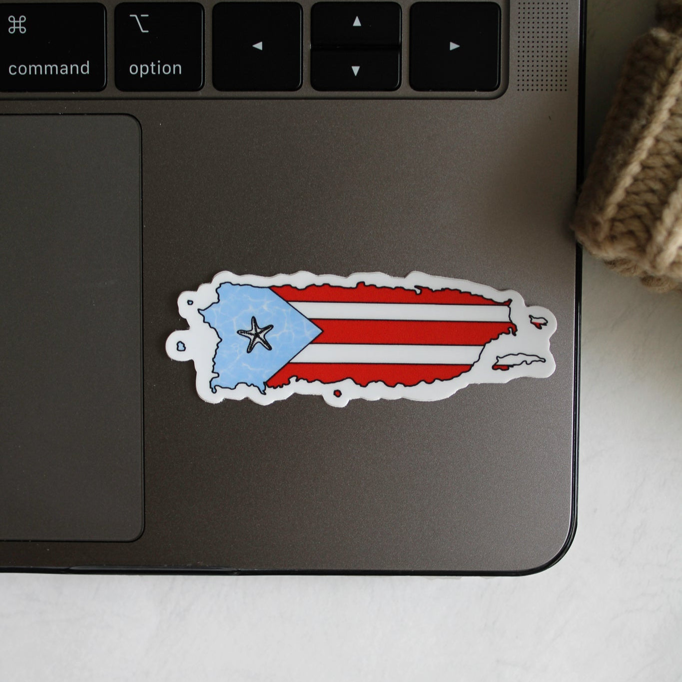 Puerto Rican flag STICKER